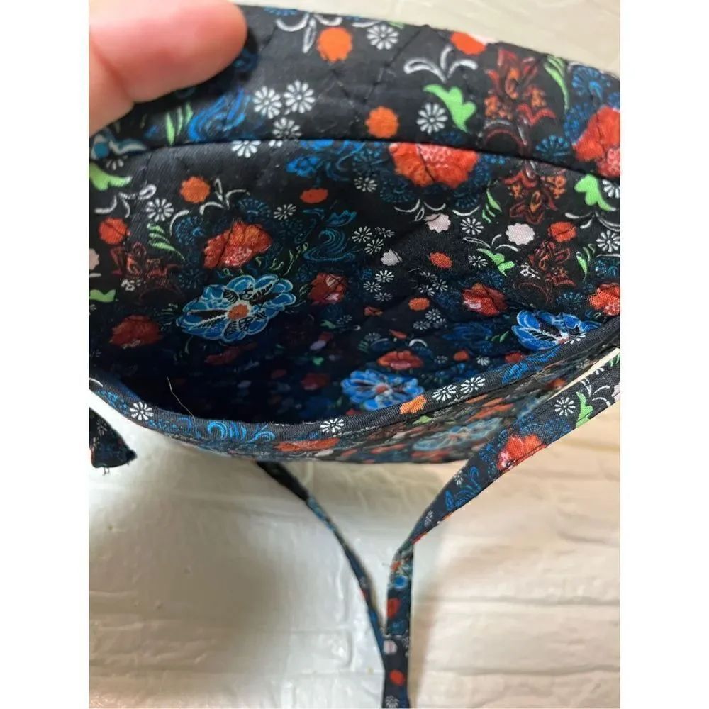 Flower Black Pattern Crossbody Bag - Picture 7 of 7